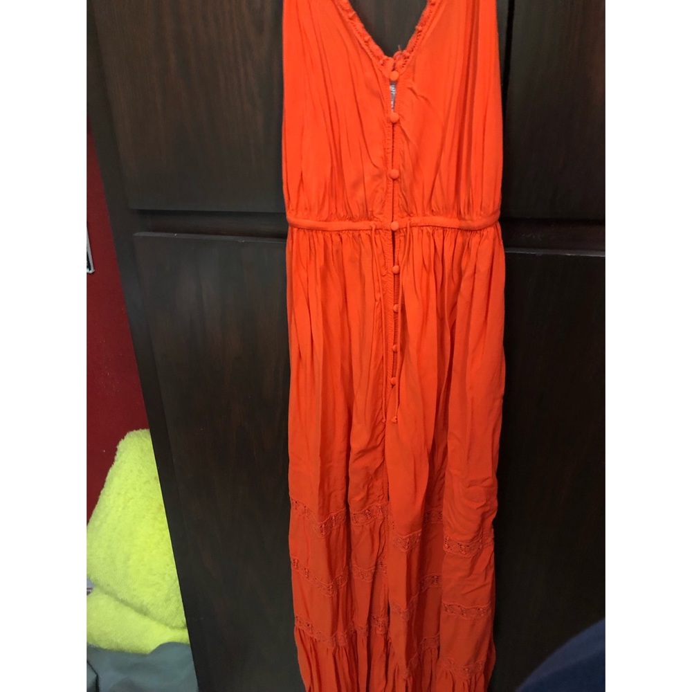 Orange beach dress